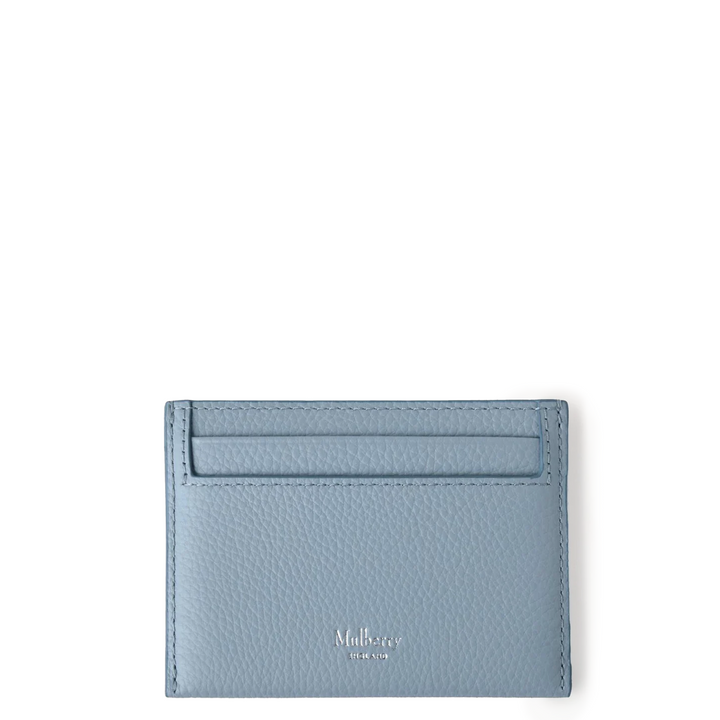 Credit Card Slip Poplin Blue Small Classic Grain