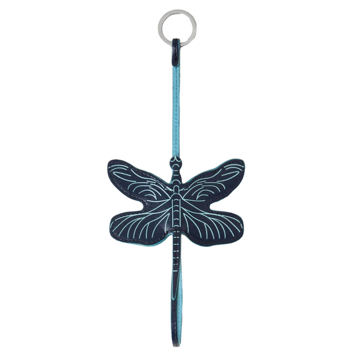 Dragonfly Keyring Night Sky Silky Calf