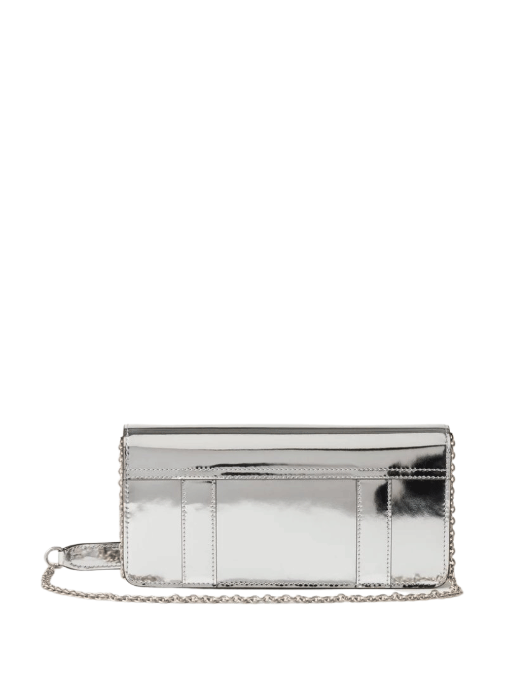 Mulberry-EastWestBayswaterClutchMirrorPlainVersion-Silver-2