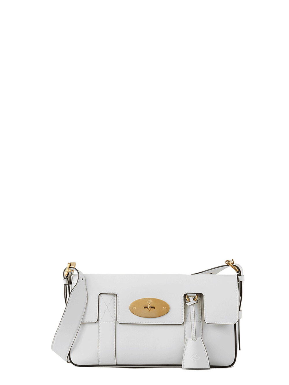 Mulberry Ew Bayswater Shoulder Bag Classic Smooth White 1