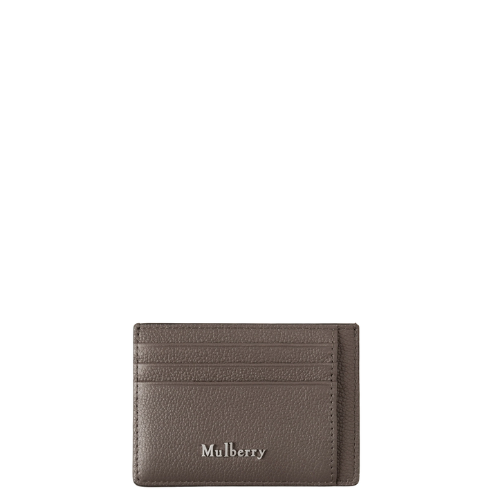 Farringdon Card Holder Taupe Brown Small Pebble Grain