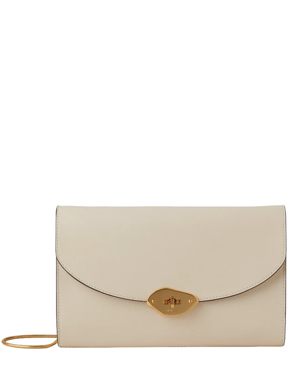 Lana Clutch Eggshell High Gloss Leather