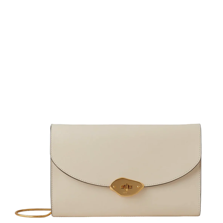 Lana Clutch Eggshell High Gloss Leather