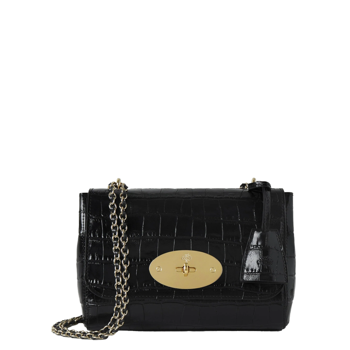 Lily Black Shiny Small Croc