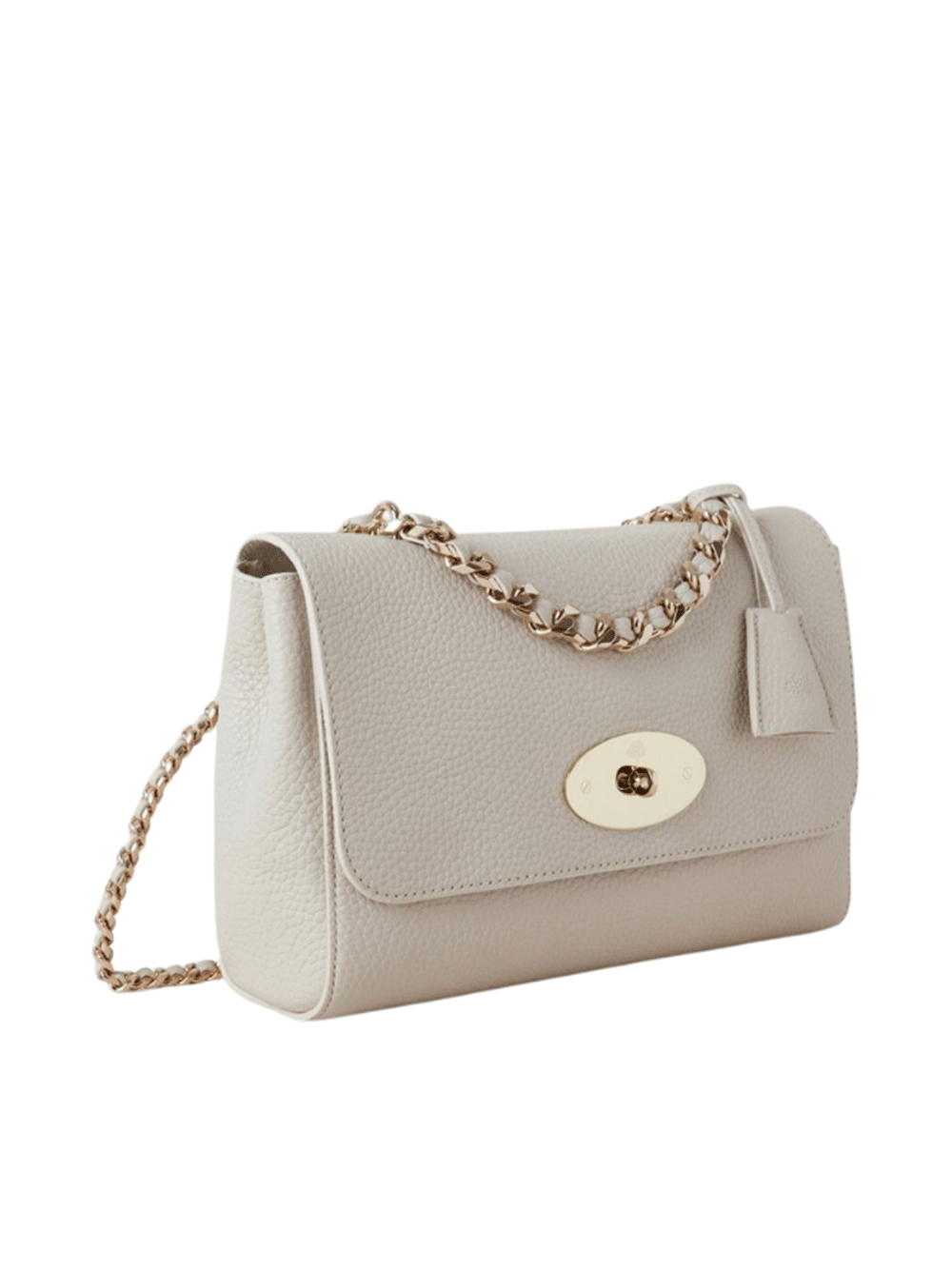 mulberry lily white Medium Lily Top Handle Heavy Grain (Chalk)