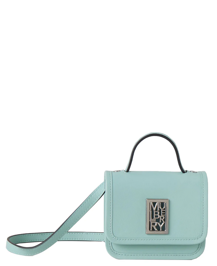 Micro Sadie Square Silky Calf (Acrylic Green)