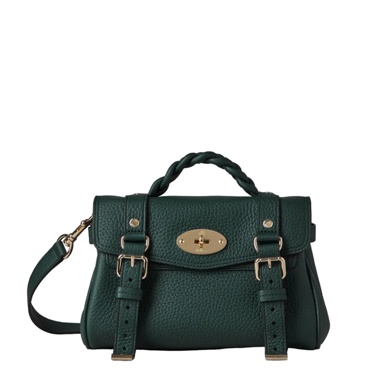 Mini Alexa Mulberry Green Heavy Grain