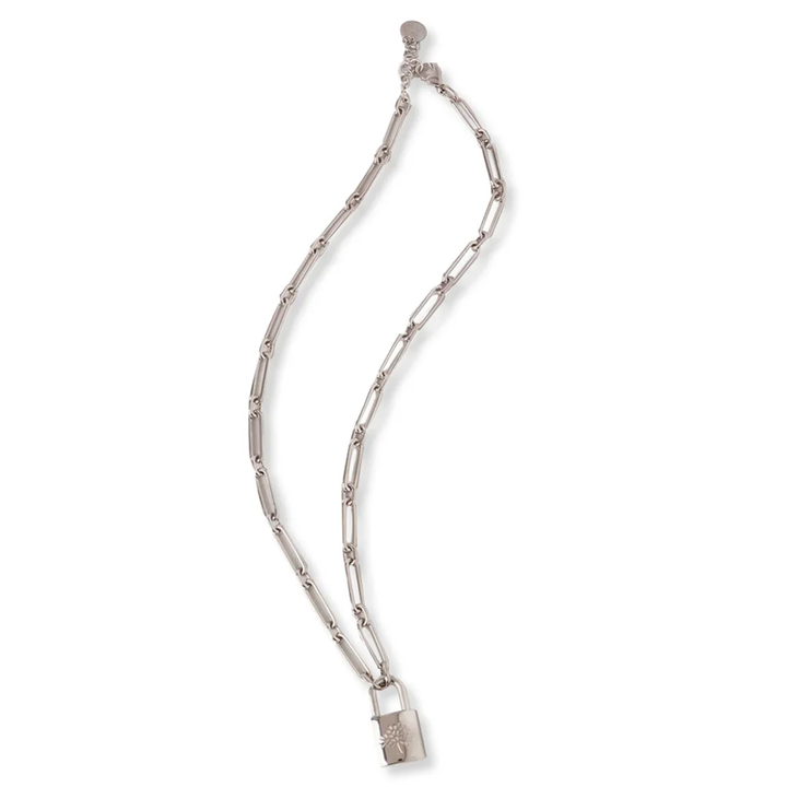 Padlock Necklace (Silver)