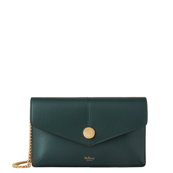 Press Stud Pochette On Chain Micro Classic Grain