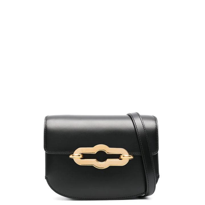 Small Pimlico Satchel Black & Brass Super Lux Calf