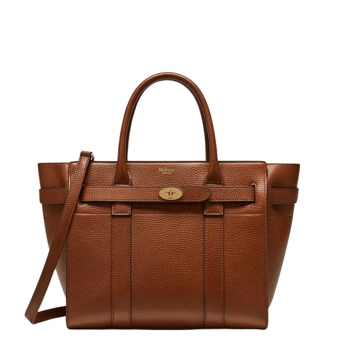 Small Zipped Bayswater Small Classic Grain (Oak)