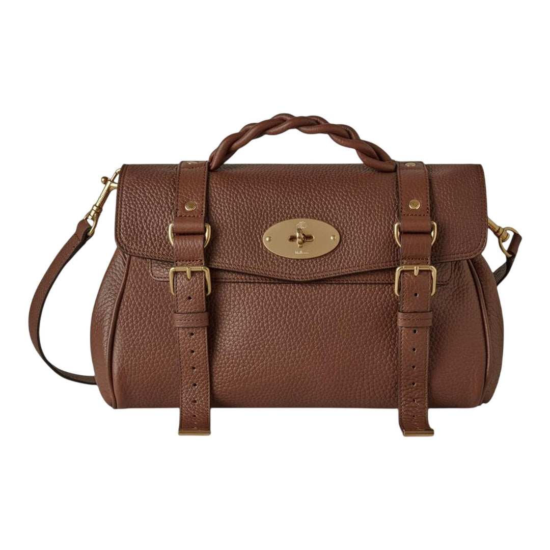Club21 - Mulberry - Alexa Bright Oak Heavy Grain - HANDBAGS - Brown