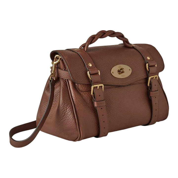 Club21 - Mulberry - Alexa Bright Oak Heavy Grain - HANDBAGS - Brown
