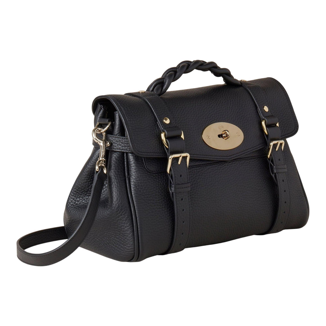 Club21 - Mulberry - Alexa Heavy Grain - MEDIUM TOP HANDLE - Black