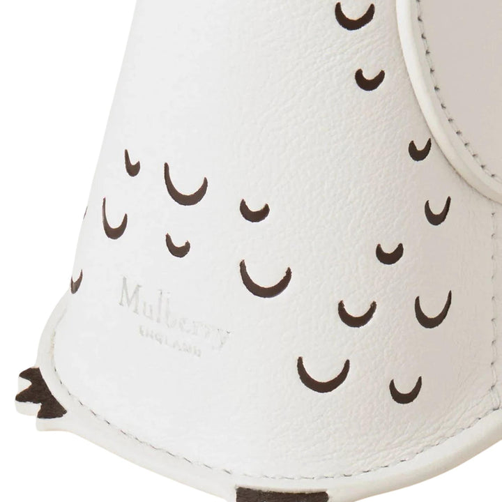 Club21 - Mulberry - Case Keyring - Owl White Silky Calf - KEYRINGS - White
