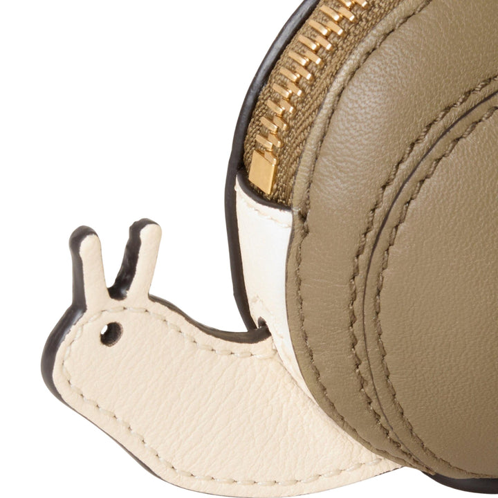 Club21 - Mulberry - Case Keyring Snail Eggshell & Linen Green Mixed Material - KEYRINGS - Eggshell-Linen Green