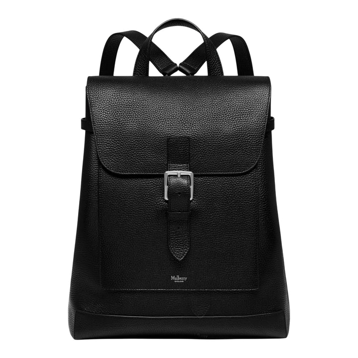 Club21 - Mulberry - Chiltern Backpack Black Small Classic Grain - MEDIUM BACKPACKS - Black
