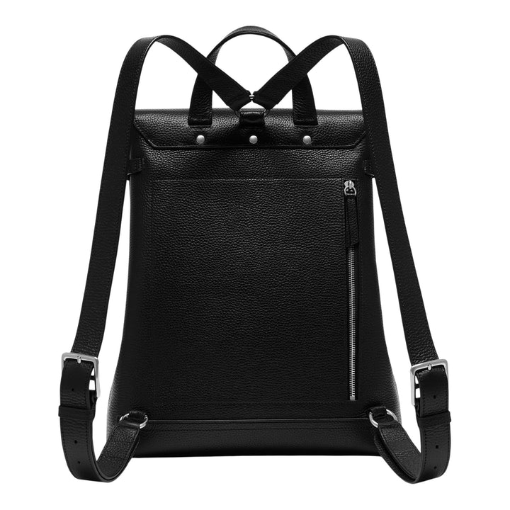 Club21 - Mulberry - Chiltern Backpack Black Small Classic Grain - MEDIUM BACKPACKS - Black