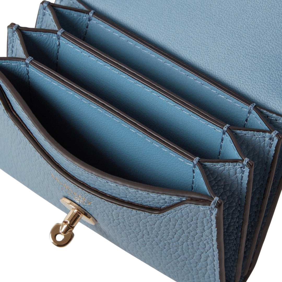 Club21 - Mulberry - Darley Concertina Wallet Brighton Blue Small Classic Grain - SMALL FRENCH PURSES - Brighton Blue