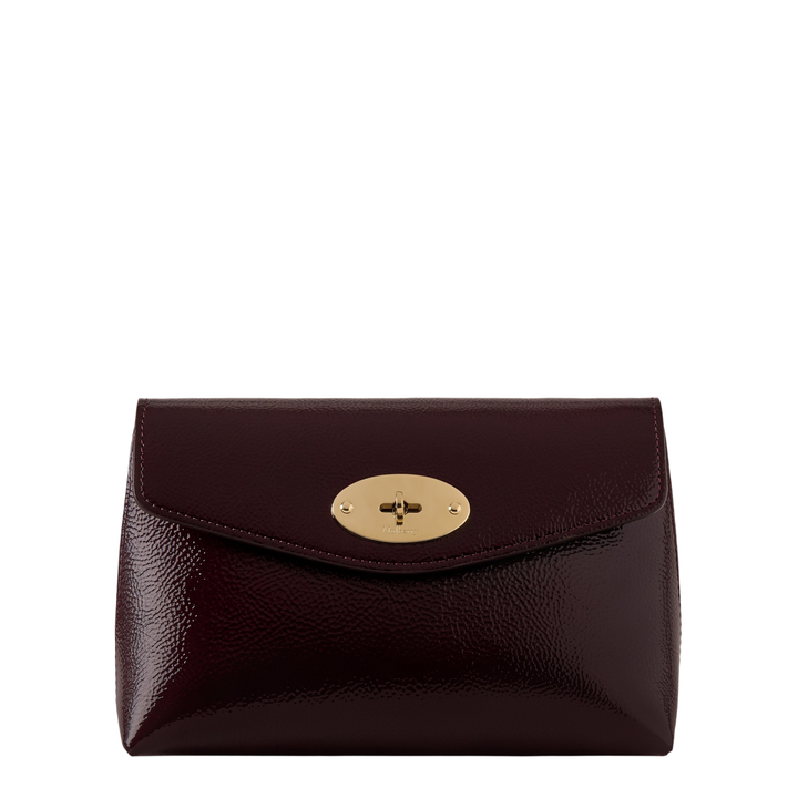 Darley Cosmetic Pouch Deep Aubergine Patent