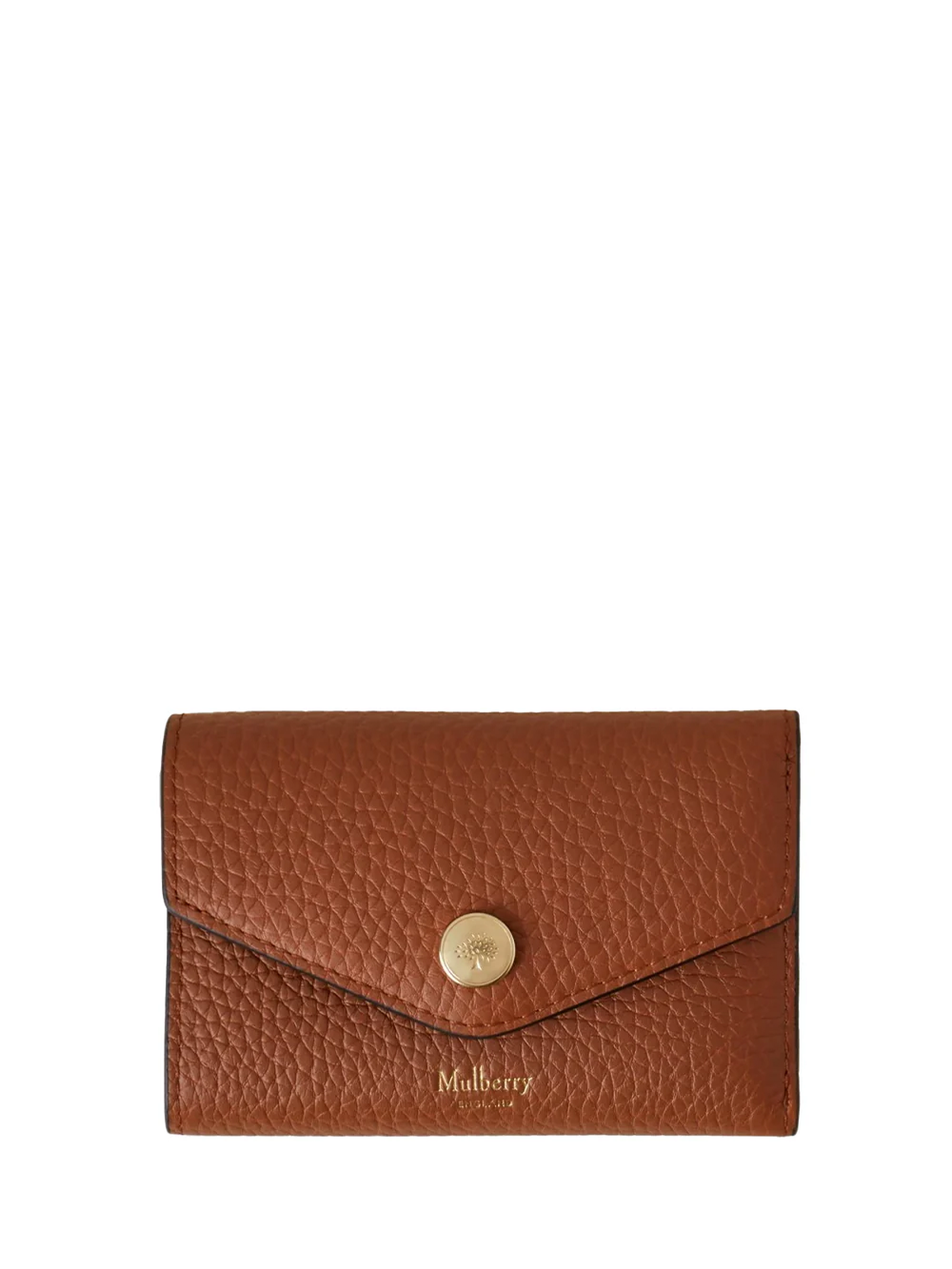 Folded Multi-Card Wallet Heavy Grain (Chestnut)