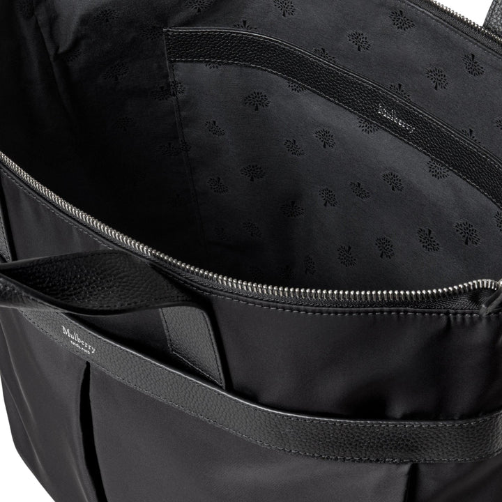 Club21 - Mulberry - Heritage Nylon Zipped Tote - MEDIUM TOTES - Black
