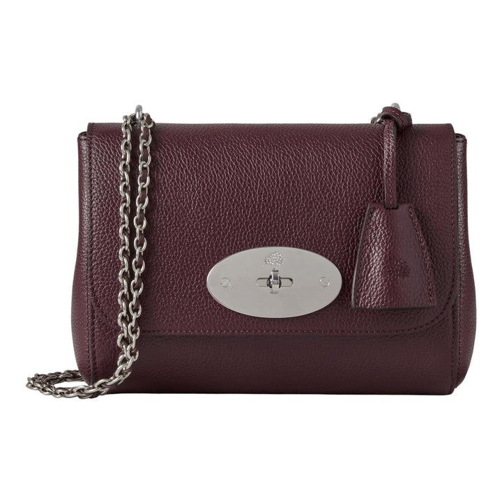 Club21 - Mulberry - Lily Black Cherry Small Classic Grain - SMALL SHOULDER BAGS - Black Cherry