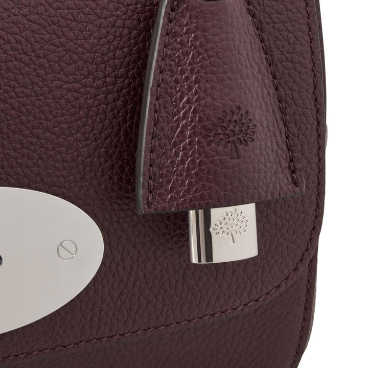 Club21 - Mulberry - Lily Black Cherry Small Classic Grain - SMALL SHOULDER BAGS - Black Cherry