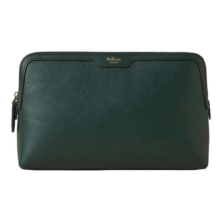 Club21 - Mulberry - Medium Cosmetic Pouch Small Classic Grain - COS. POUCHES - Dark Green