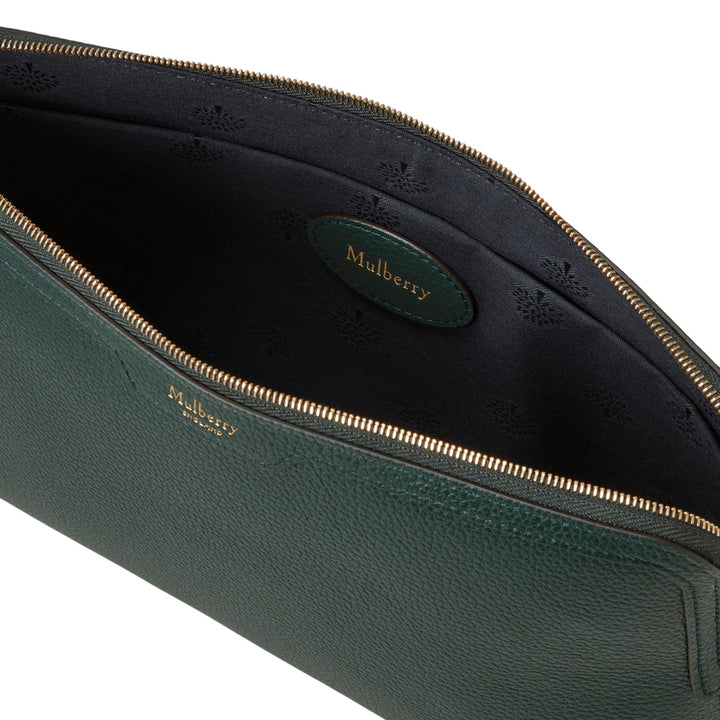 Club21 - Mulberry - Medium Cosmetic Pouch Small Classic Grain - COS. POUCHES - Dark Green
