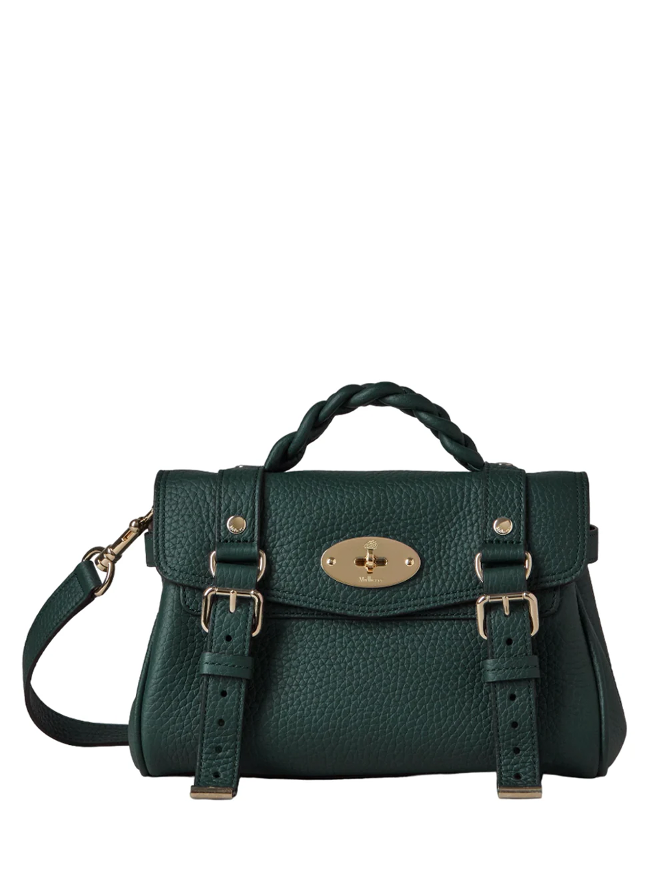 Mini Alexa Mulberry Green Heavy Grain