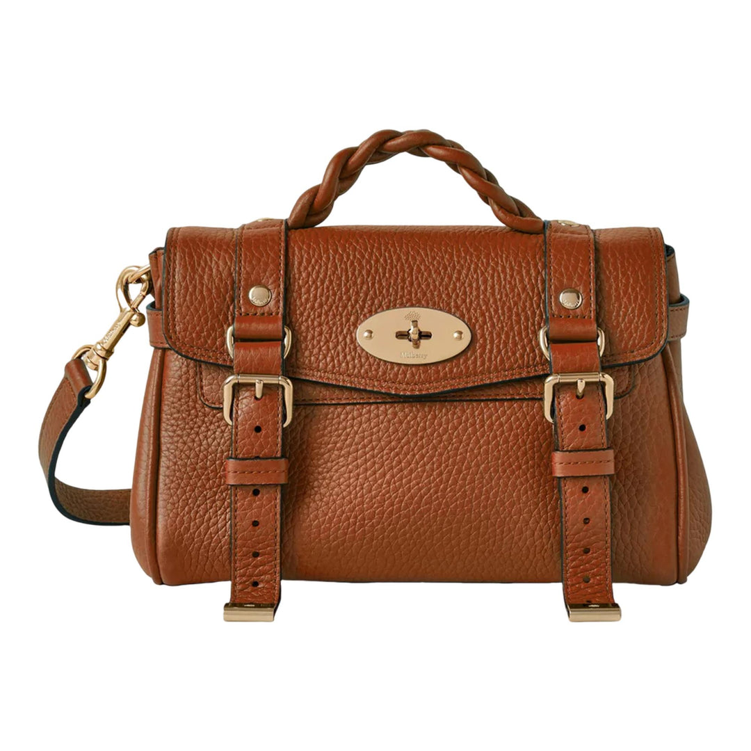 Club21 - Mulberry - Mini Alexa Chestnut Heavy Grain - MINI TOP HANDLE - Brown