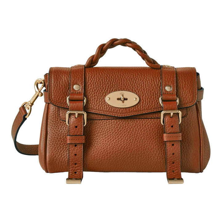 Club21 - Mulberry - Mini Alexa Chestnut Heavy Grain - MINI TOP HANDLE - Brown