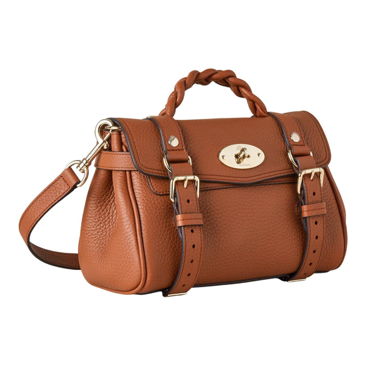 Club21 - Mulberry - Mini Alexa Chestnut Heavy Grain - MINI TOP HANDLE - Brown