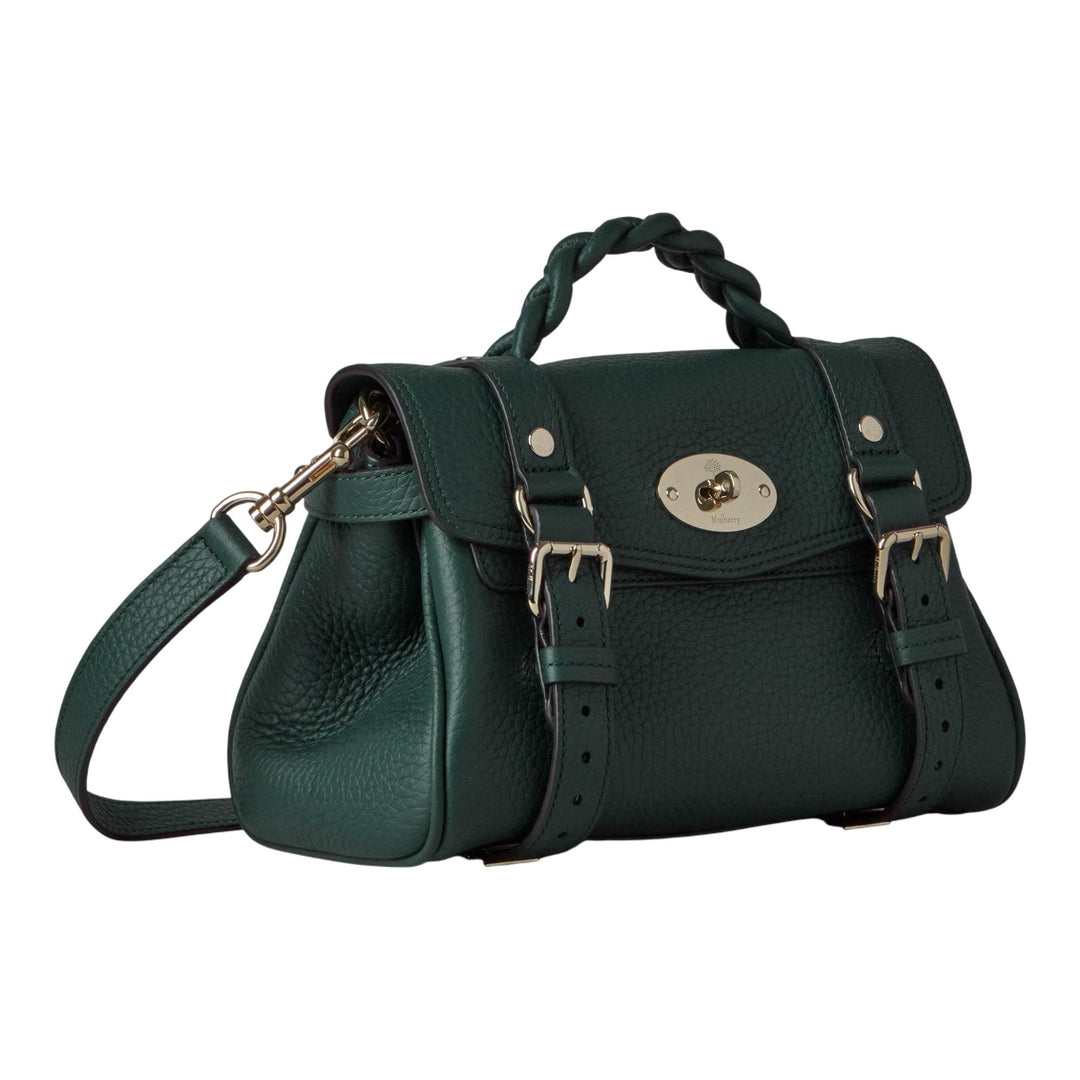 Club21 - Mulberry - Mini Alexa Mulberry Green Heavy Grain - MINI TOP HANDLE - Mulberry Green