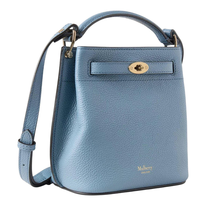 Club21 - Mulberry - Mini Islington Bucket Brighton Blue Small Classic Grain - MINI BAGS - Blue