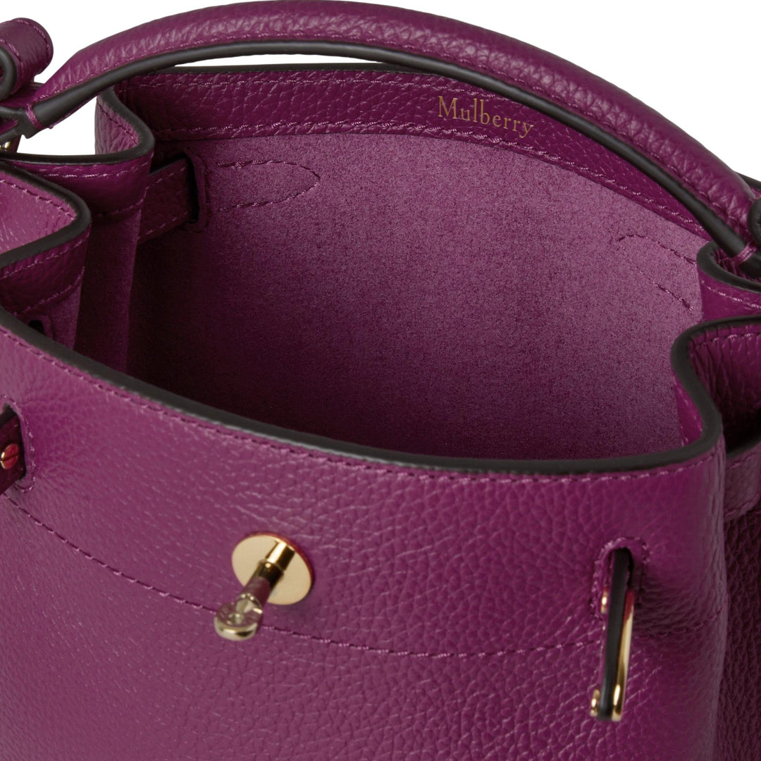 Club21 - Mulberry - Mini Islington Bucket Orchid Bloom Small Classic Grain - MINI CROSS BODY - Orchid Bloom