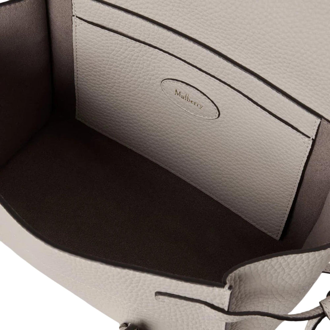Club21 - Mulberry - Mini Soft Bayswater Chalk Heavy Grain - MINI BAGS - Cream