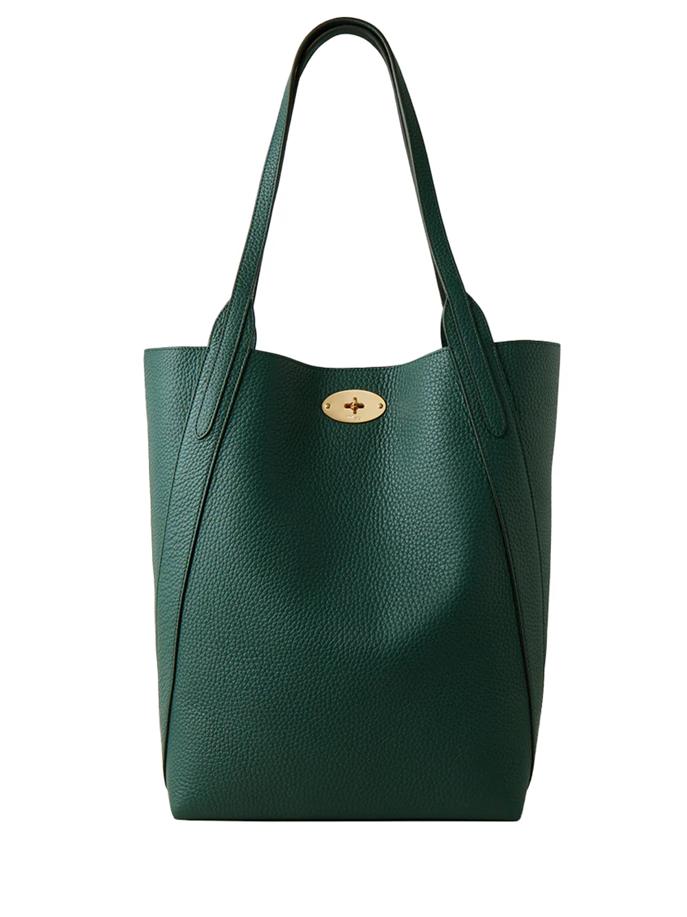 North South Bayswater Tote Mulberry Green Heavy Grain