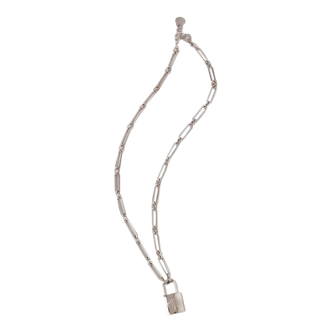 Club21 - Mulberry - Padlock Necklace (Silver) - NECKLACES - Silver