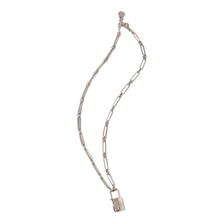 Padlock Necklace (Silver)