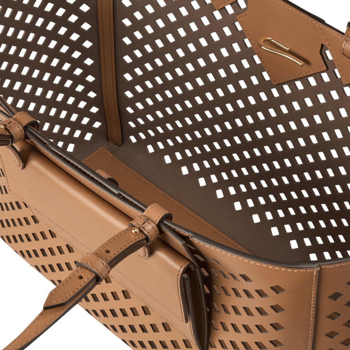 Club21 - Mulberry - Perforated Tote Toffee Perforated Leather - MEDIUM TOTES - Toffee