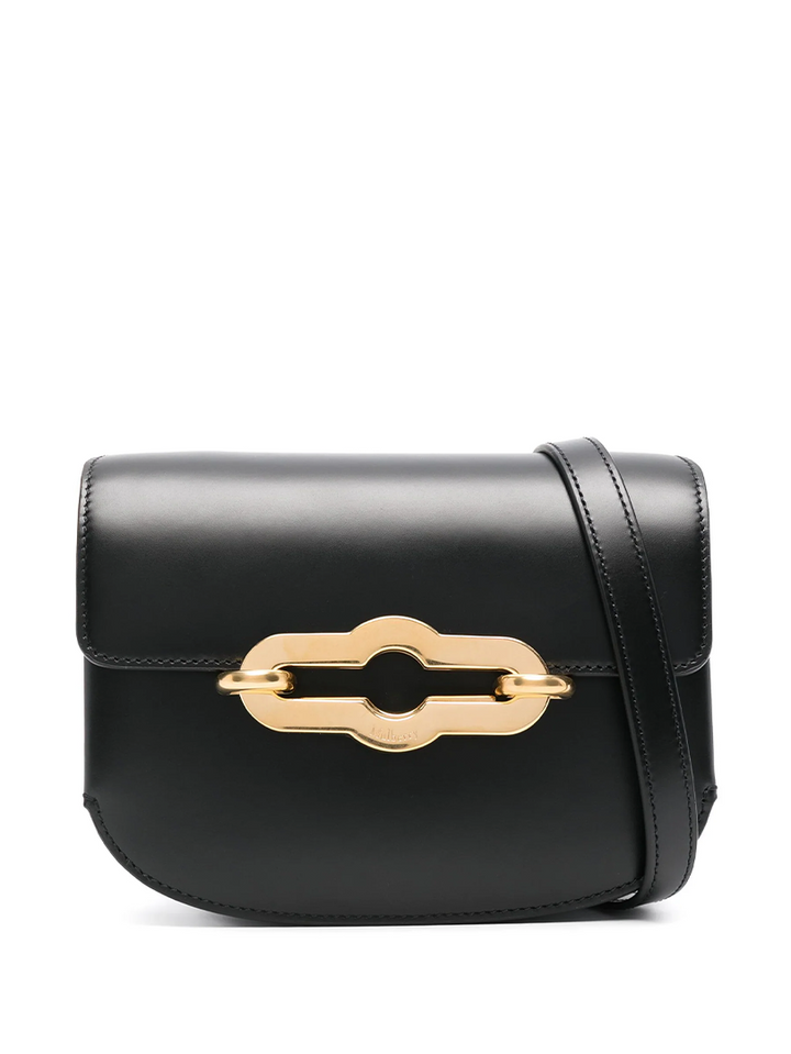 Small Pimlico Satchel Black & Brass Super Lux Calf