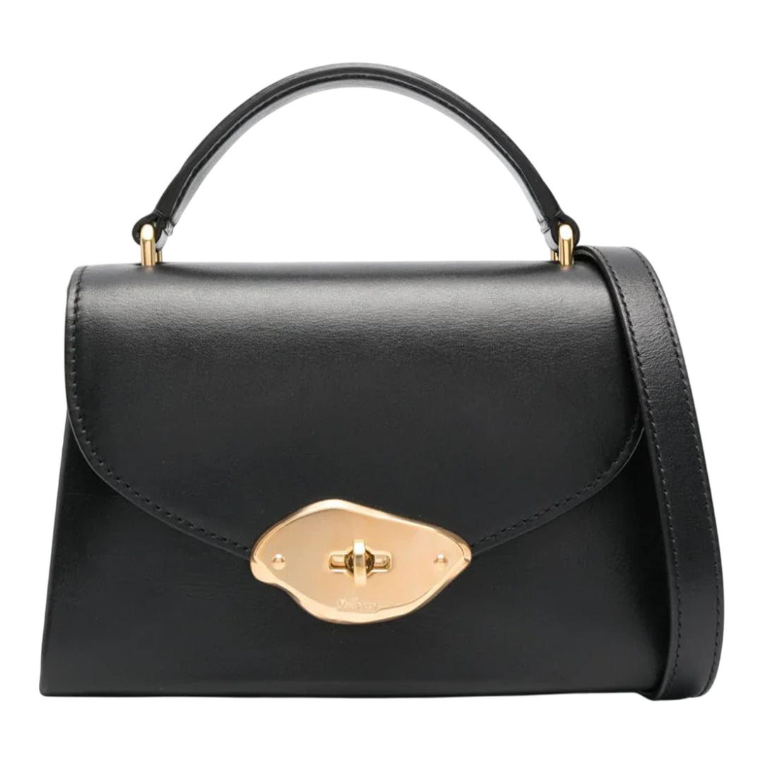 Club21 - Mulberry - Small Lana Top Handle High Gloss - HANDBAGS - Black