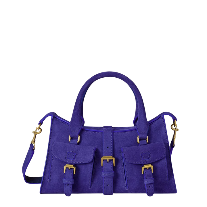 Small Roxanne Royal Amethyst Suede