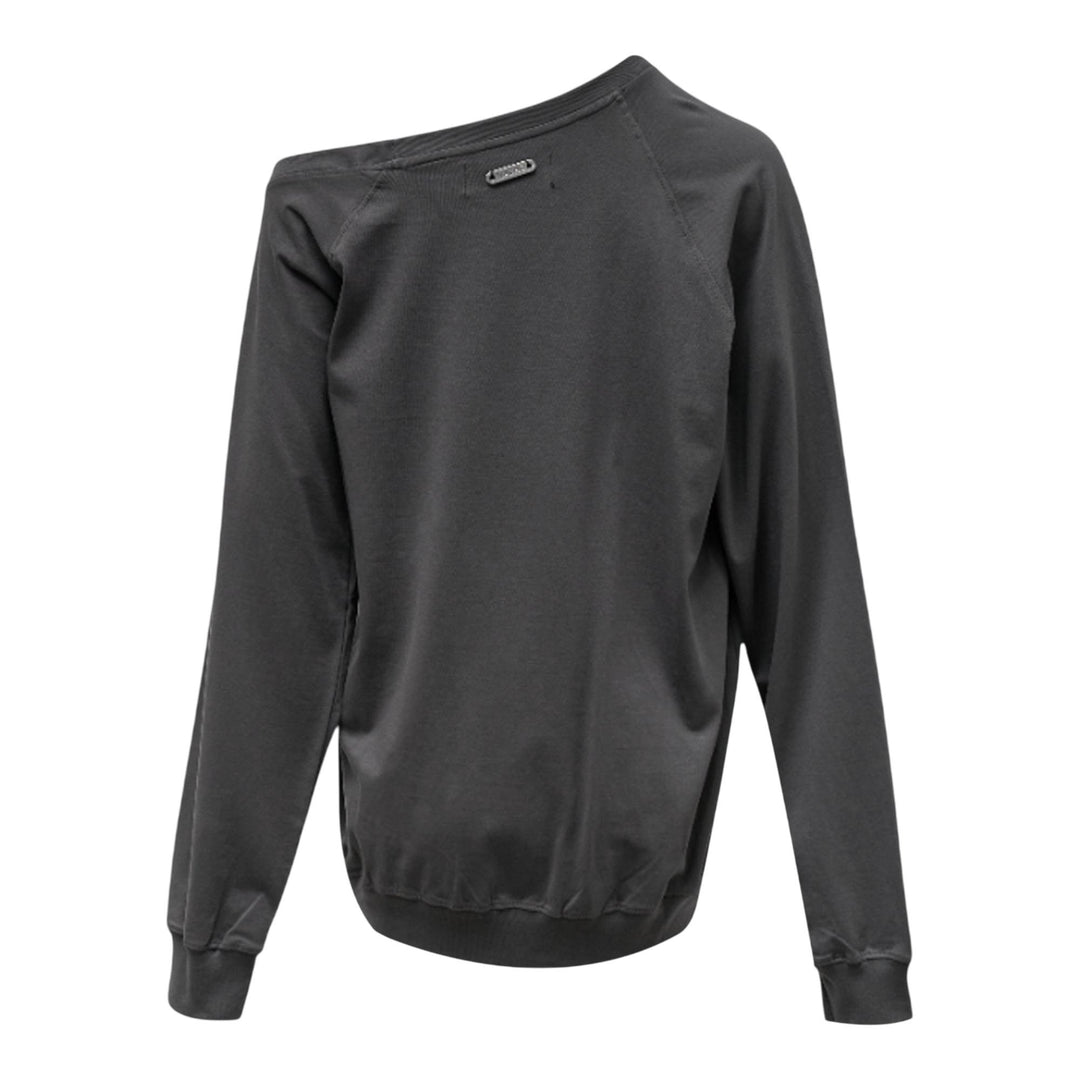 Club21 - NACHE - Pinched Long Sleeve Charcoal - KNIT TOPS - Grey