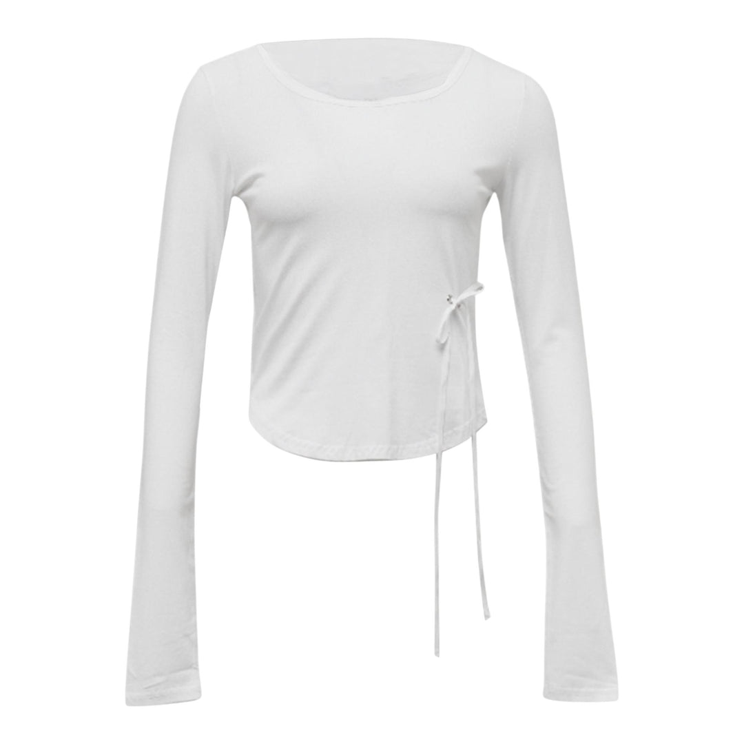 Club21 - NACHE - Signature Long Sleeve Crop Top Ivory - KNIT TOPS - Off-White