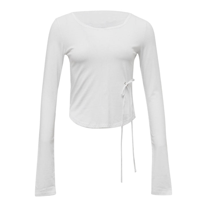 Club21 - NACHE - Signature Long Sleeve Crop Top Ivory - KNIT TOPS - Off-White