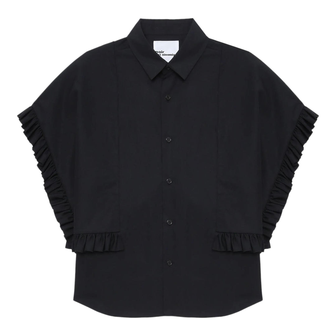 Club21 - Noir Kei Ninomiya - Cotton Broad Blouse - BLOUSES - Black