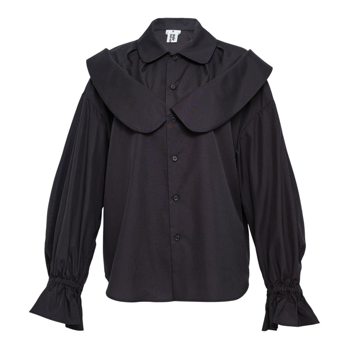 Club21 - Noir Kei Ninomiya - Cotton Broad Top - BLOUSES - Black